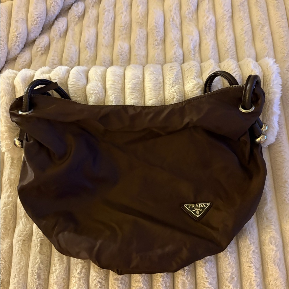 Prada Dark Brown Hobo Bag